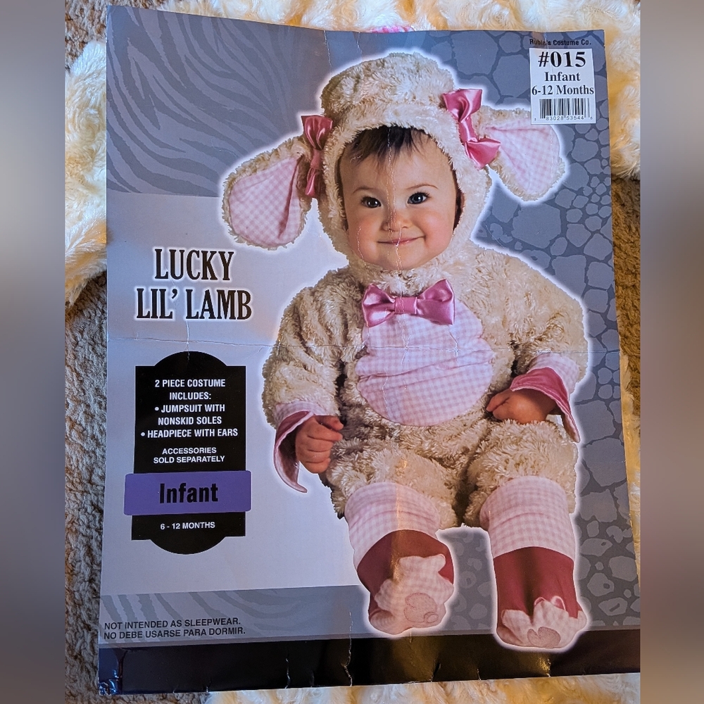 Rubie's Lucky Lil' Lamb Costume - Cream and Pink